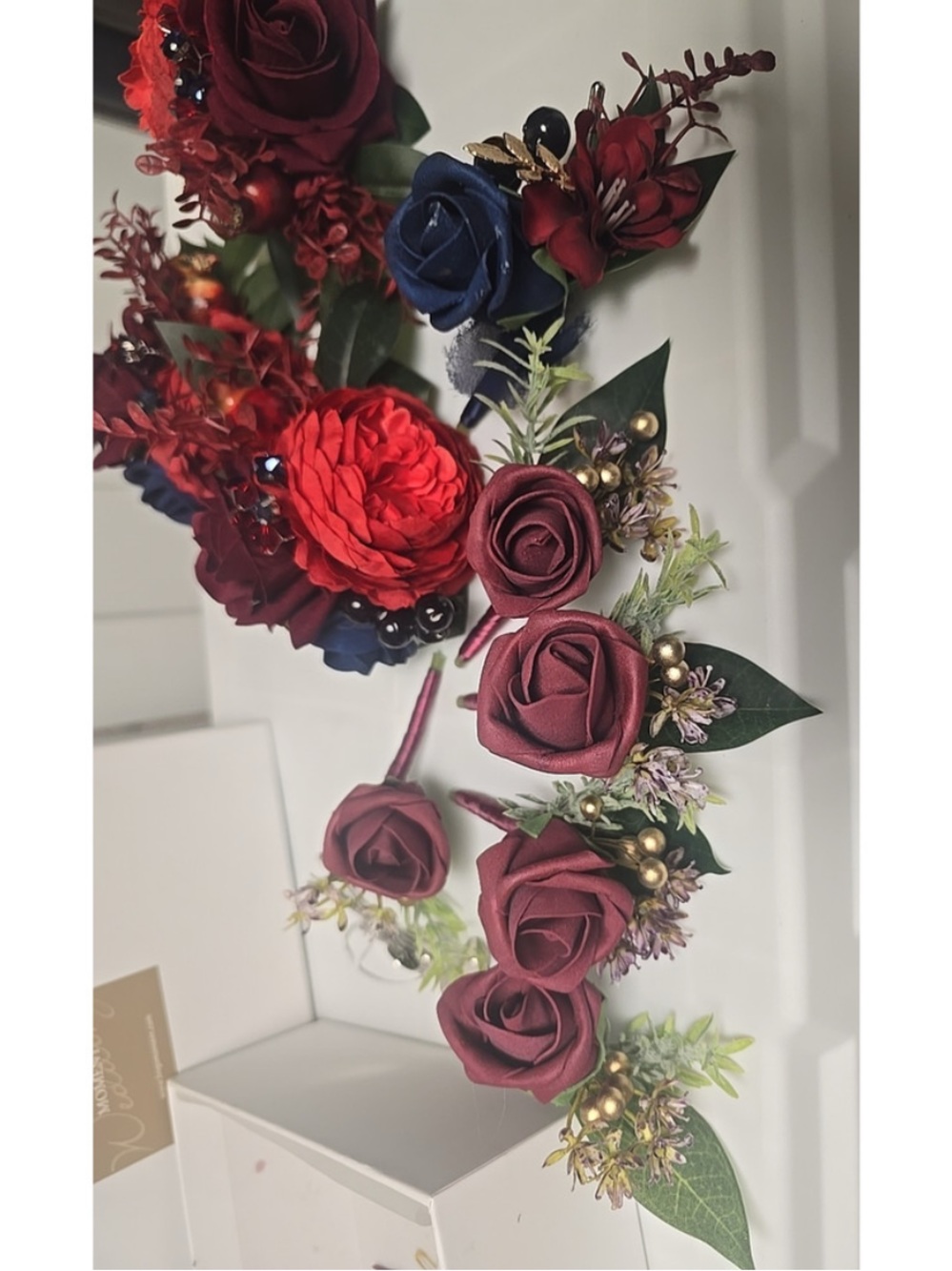 Ling's Moment Artificial Floral Elegant Bouquet Bridal Wedding Arrangements